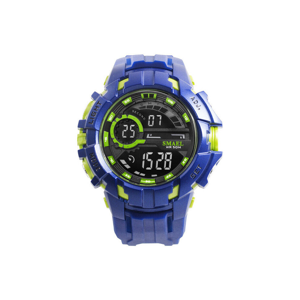 men LED digital clock wristwatches golden electronic big dial watches mens 50M waterproof outdoor sports watch military