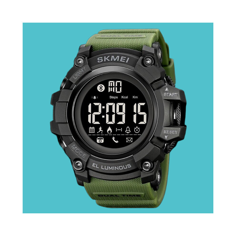 Outdoor Pedometer Watches Mens Calories Sleeping Monitor Clendar Wristwatch Japan Digital movement Clock Male reloj hombre