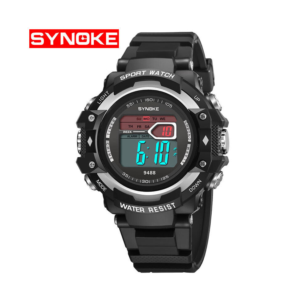 Summer Product Digital Waterproof Electronic Watches Be Applicable To Multi-functional Outdoor Sports Students Watch