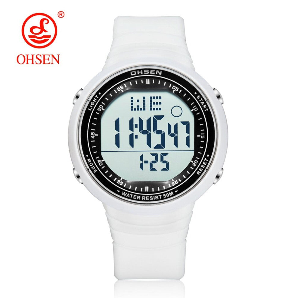 Digital LCD Sport Men Wristwatch Relogio Masculino 50M Diving Silicone Band camouflage Green Army Sport male Watch