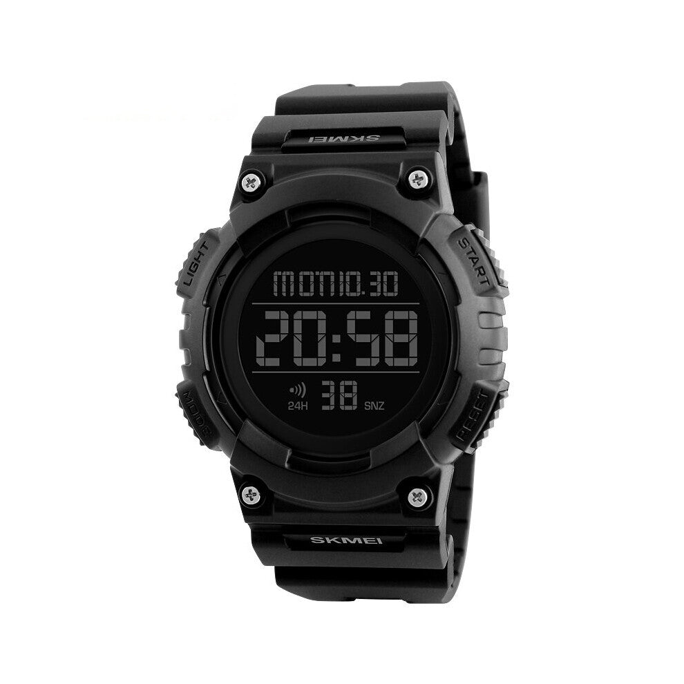 Outdoor Sports Men's Waterproof Electronic Watch Fashionable Multifunctional Personality Male Student Watch Dual Time