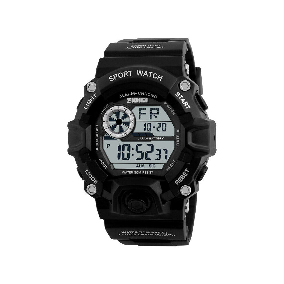 Men's Waterproof Watch Personality Outdoor Sports Electronic Watch Male Student Watch Multifunctional