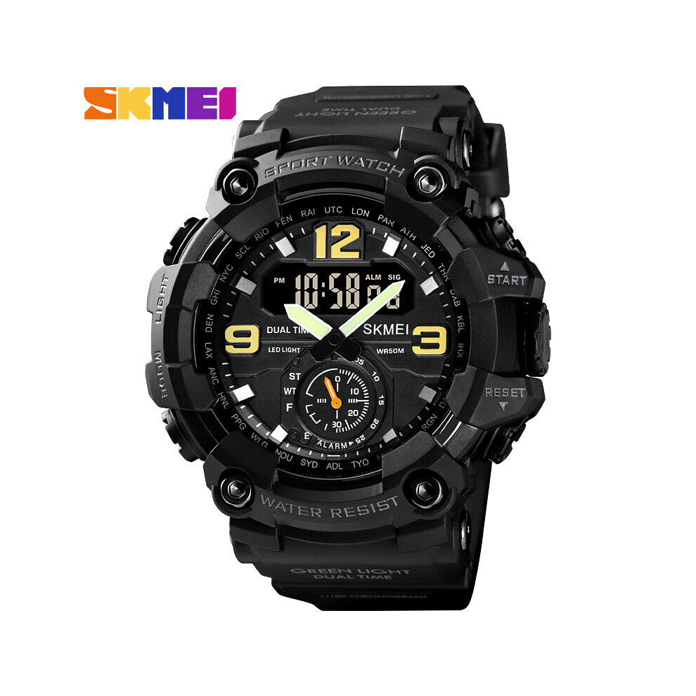 Dual Display Analog LED Electronic Quartz Wristwatch Military Men Sports Watches Relogio Masculino Male Clock reloj hombre