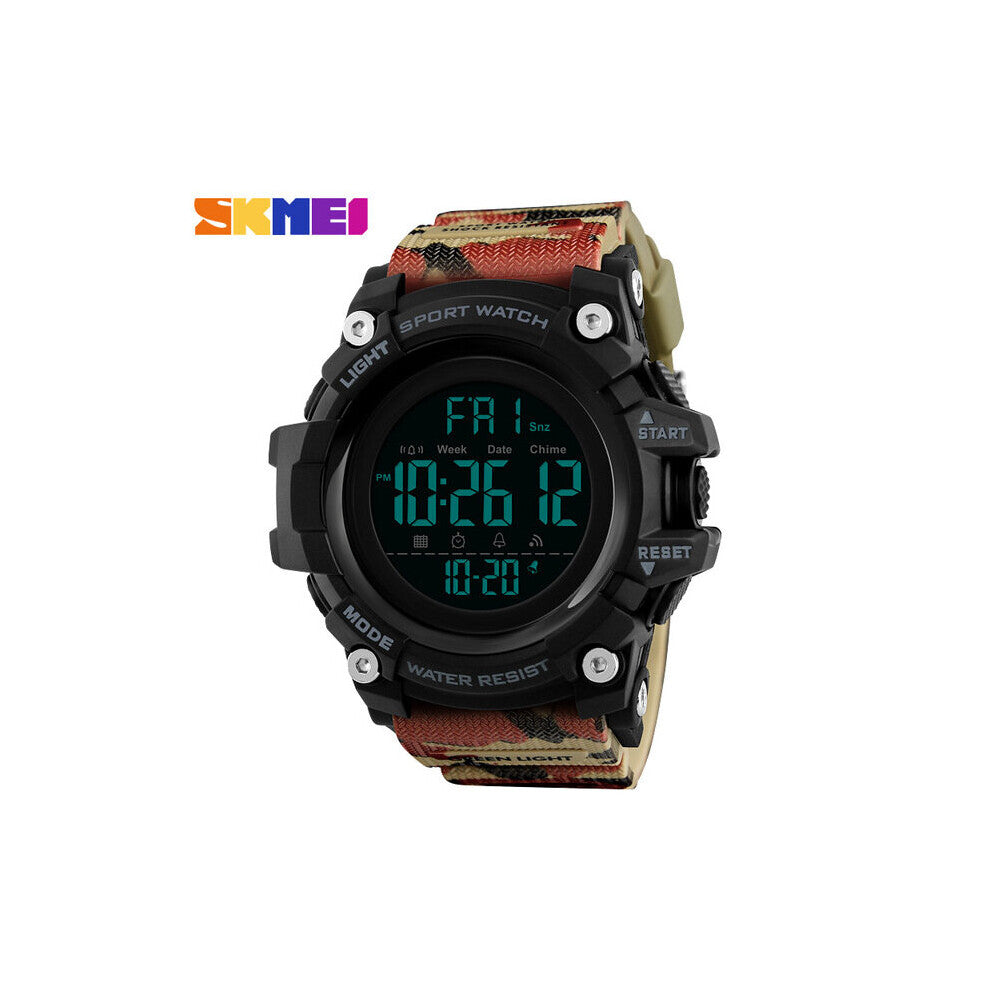 Chronograph Men Sports Watch Countdown 2Time Alarm Digital Watch 5Bar Waterproof Wristwatches Relogio Masculino