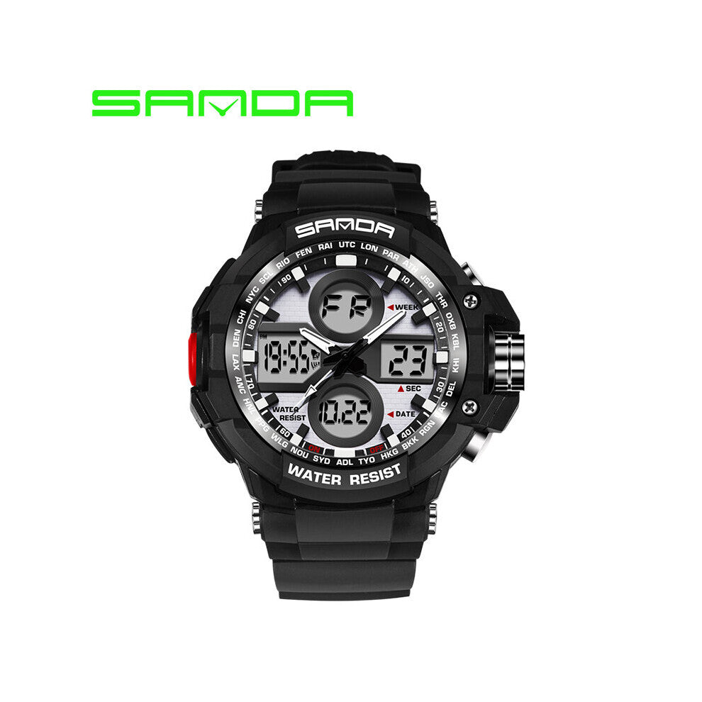 Bright Backlight Men's Sports Watches Army Military Quartz Watch For Man Waterproof Male Digital Clock Wristwatches