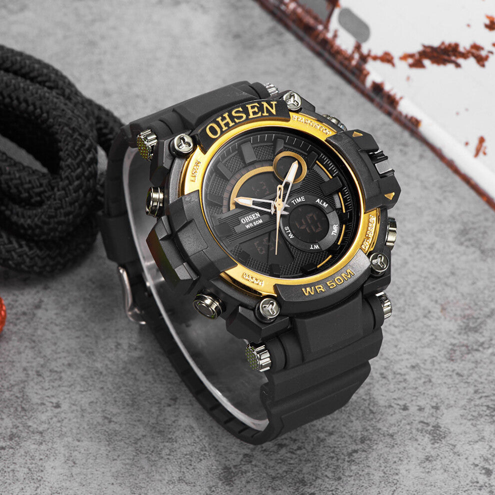 Men Watches Digital Quartz Military Watch for Men 50M Diving Grey Outdoor Sport Tactical Wristwatch relogio masculino