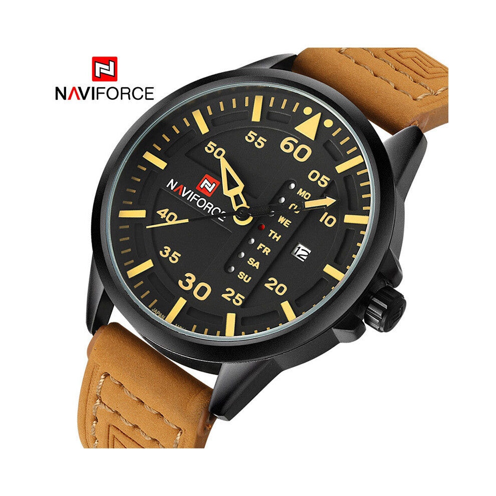 Men Army Military Watches Men's Quartz Date Clock Man Leather Strap Sports Wrist Watch Relogio Masculino