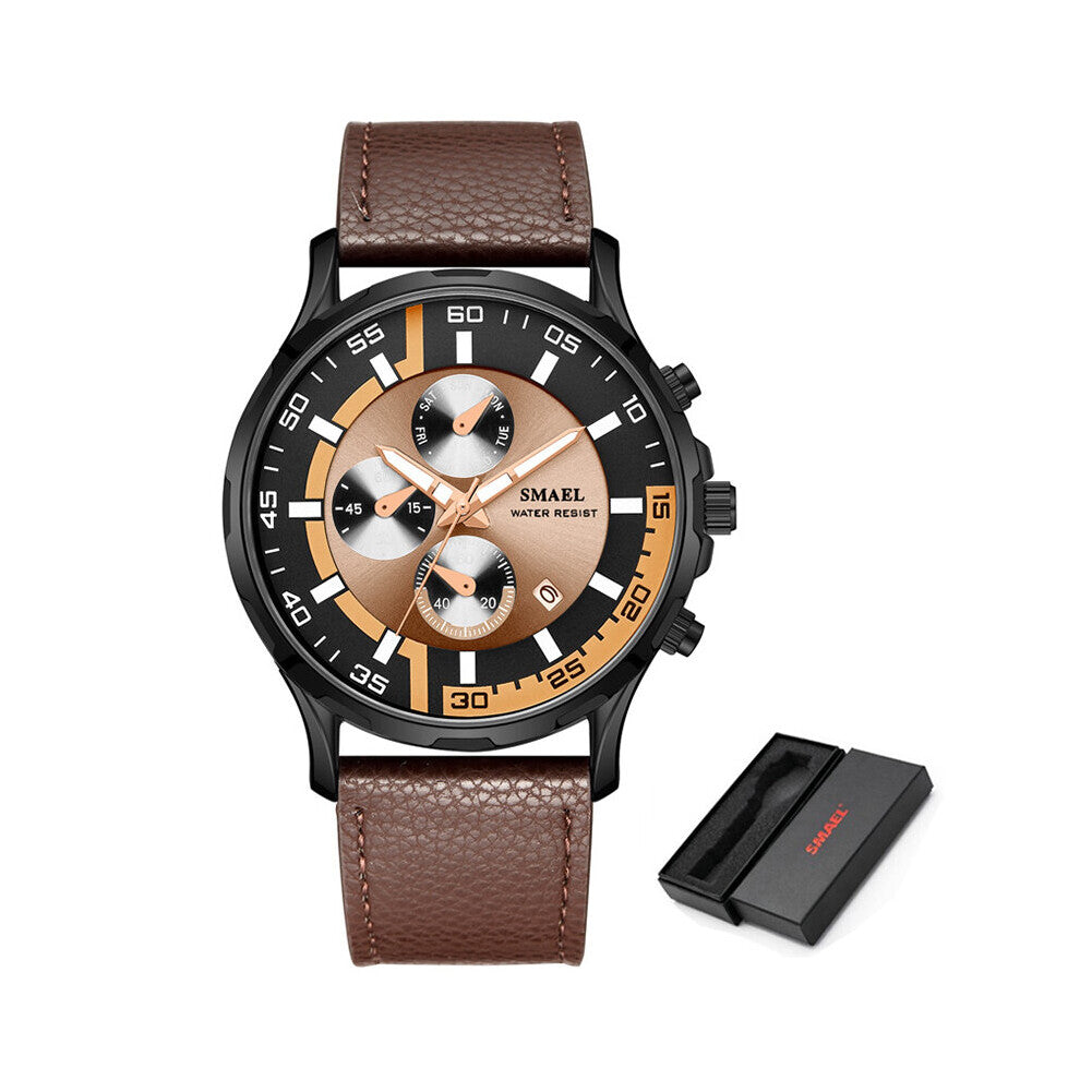 Men's Sport Quartz Chronograph Multifunction Waterproof Watches Military Date Watch Men Wristwatches Relogio Masculino