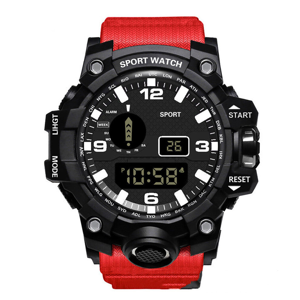 Men's Business Digital Watches LED Glow In The Dark High Waterproof Round Dial Wrist Sport Watch