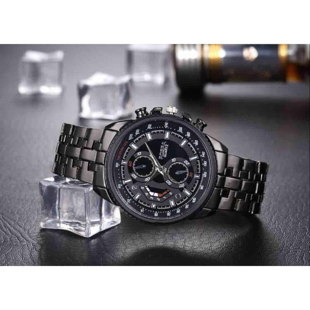 ROSRA Man Watch Men Sports Watches Stainless Steel Band Quartz Wristwatches relogio masculino montres homme horloge mannen