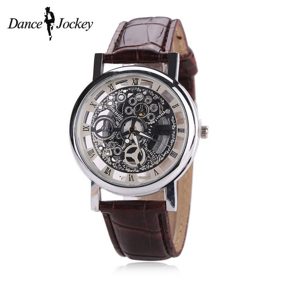 Watches Men's Hollow Out Watch High Leather Watch Men Waches