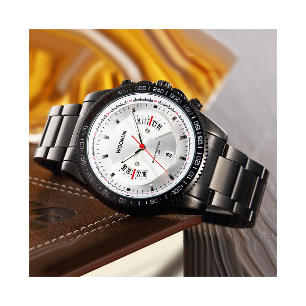 Men Military Sport Watches Men Big Watches Full Steel Auto Date Quartz Wristwatches Stocks