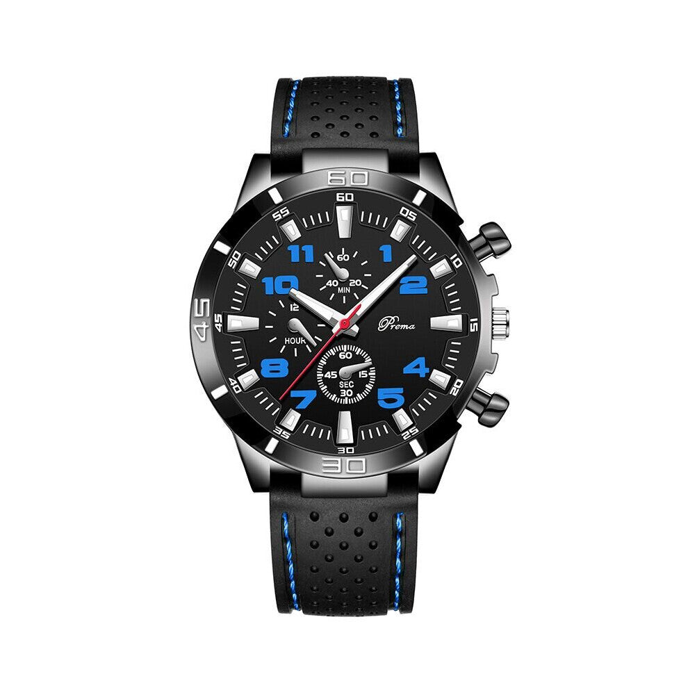 Casual Clock Men's Military Quartz Clock Silicone Strap Belt Big Dial Watches Men Wristwatches clock