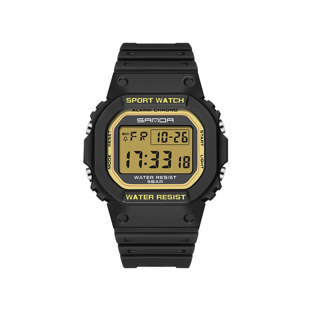Sports For Men Watch Waterproof Luminous Digital Military Wristwatch Electronic Watches Multifunction Rectangle