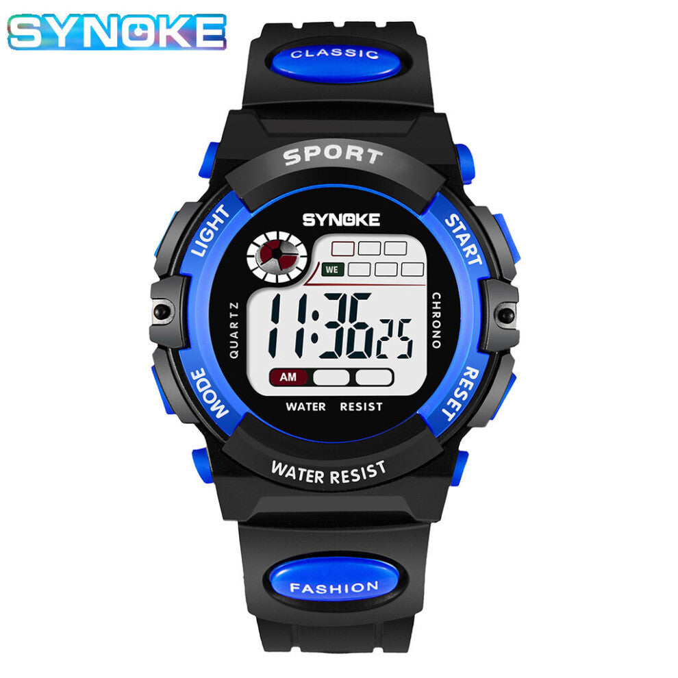Men Waterproof Digital Watches Pop Digital for Boys Girls Students Style Digitals Watch Large Round Electronic
