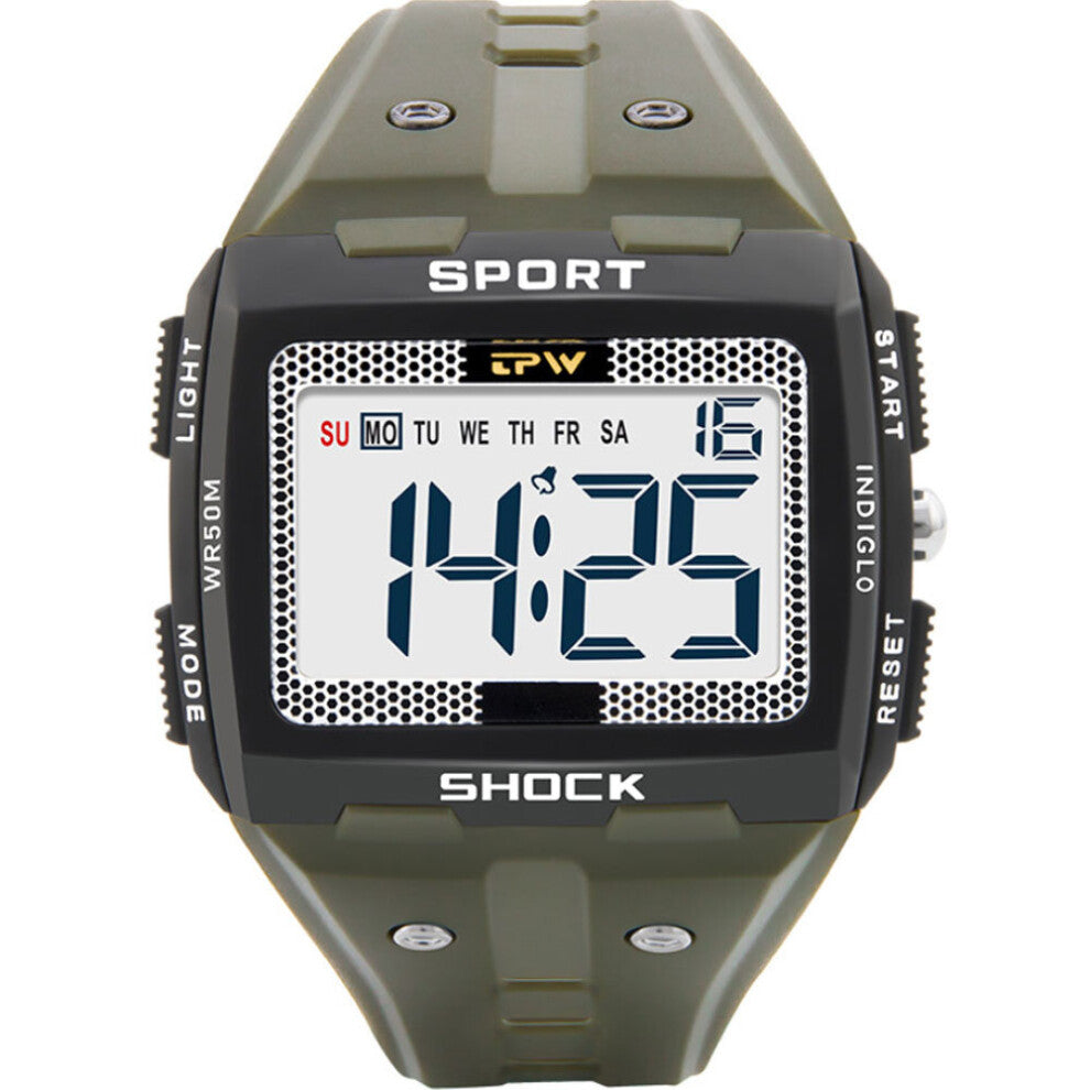 Digital 30M Waterproof Sports Watch Multifunctional Chronograph Student Big Dial Men's Wrist Watches Reloj