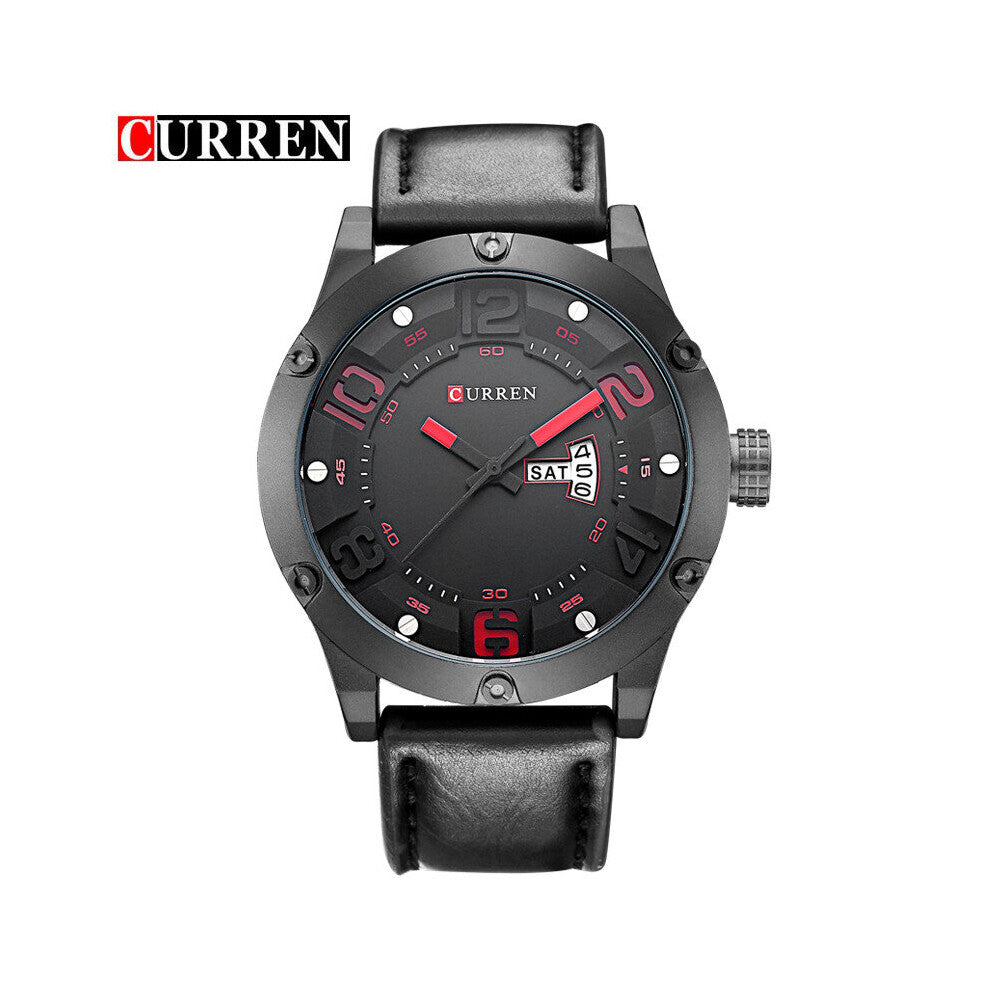 Montre Homme Men Watches Men Sport Quartz Watch Leather Wrist Watch Male Man Waterproof Reloj Hombre