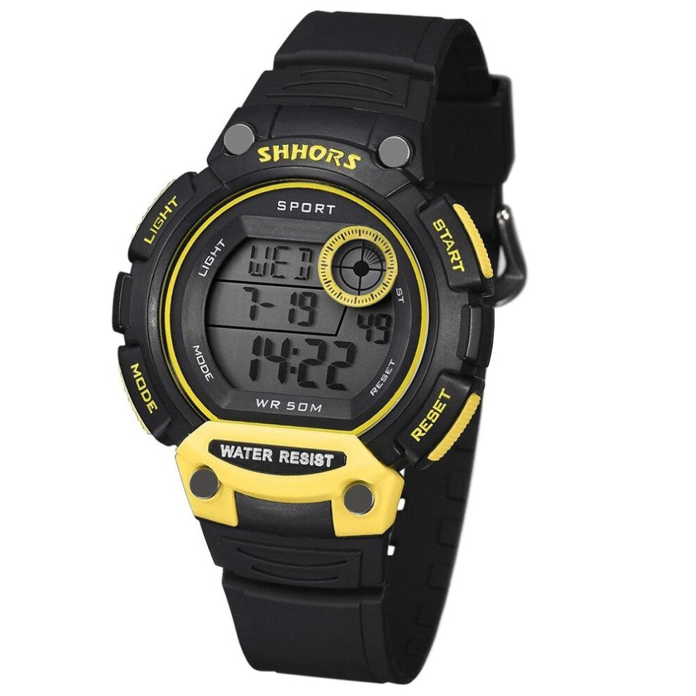 Men Sports Watches Men LED Digital Watches SHHORS Big Dial Electronic Watch Waterproof Clock orologio uomo erkek kol saati