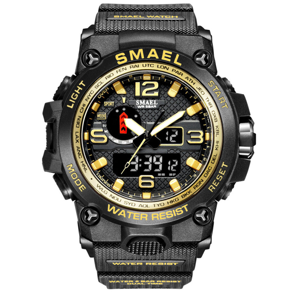 Men's Digital Sports Watch Men LED Waterproof Quartz Watches Top Chrono Count Male Wristwatches