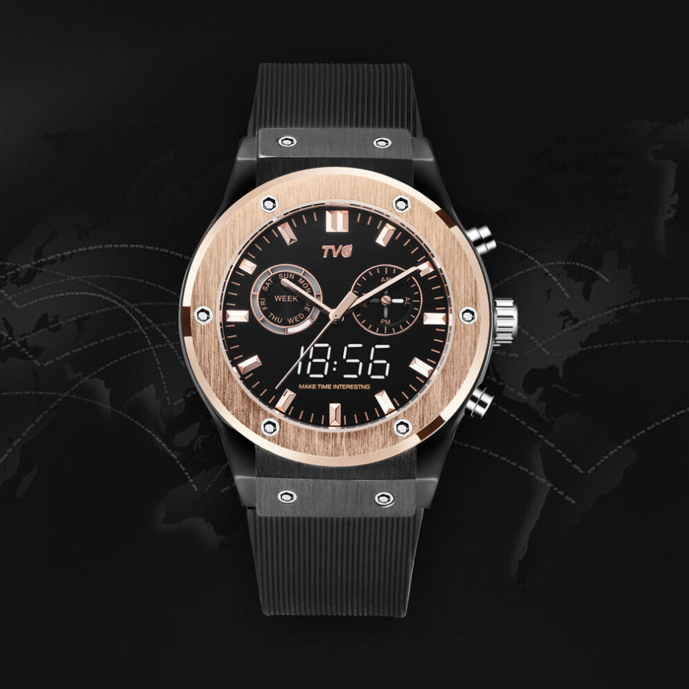 Men Watches Men Sports Watches Silicone Band Led Dispaly Analog Digital Quartz Wristwatches Man Watch Clock