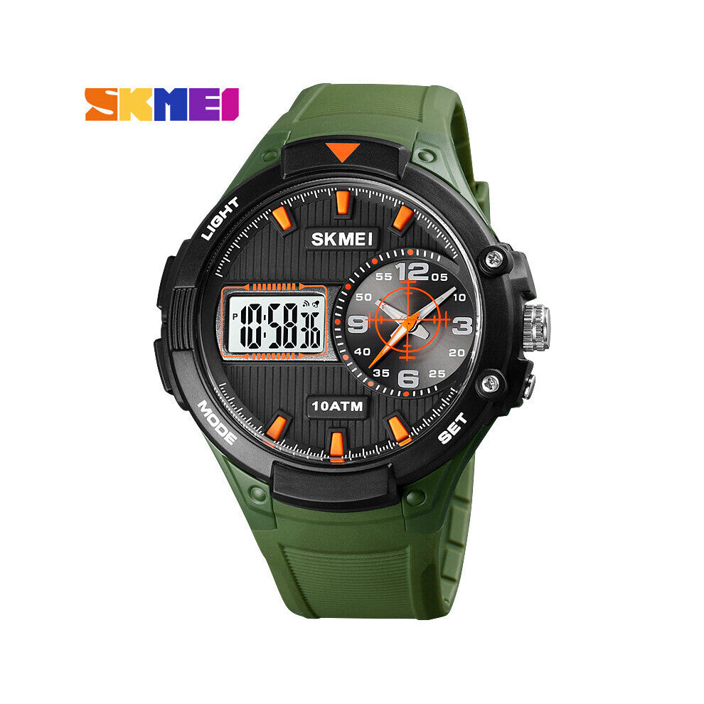 Military Sports Watches Men Quartz Analog LED Digital Clock Man Waterproof Dual Display Wristwatches Relogio Masculino