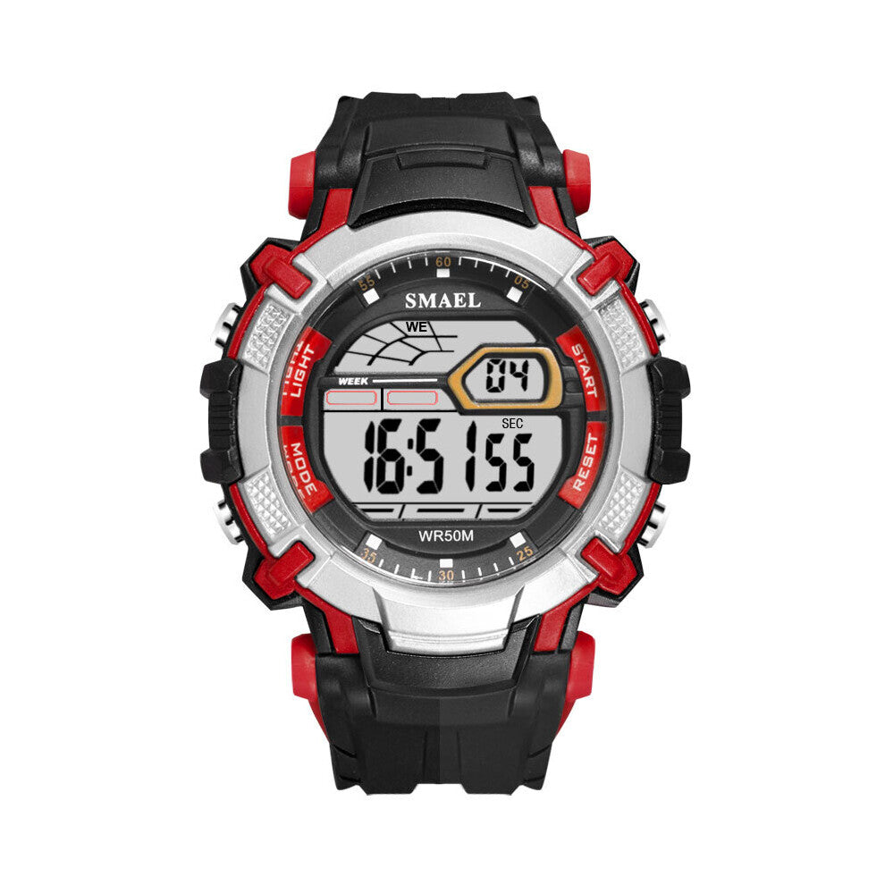 SMAEL Military LED Digital Men Watch Large Dial Chronograph Luminous Waterproof Outdoor Sports Electronics Wristwatch