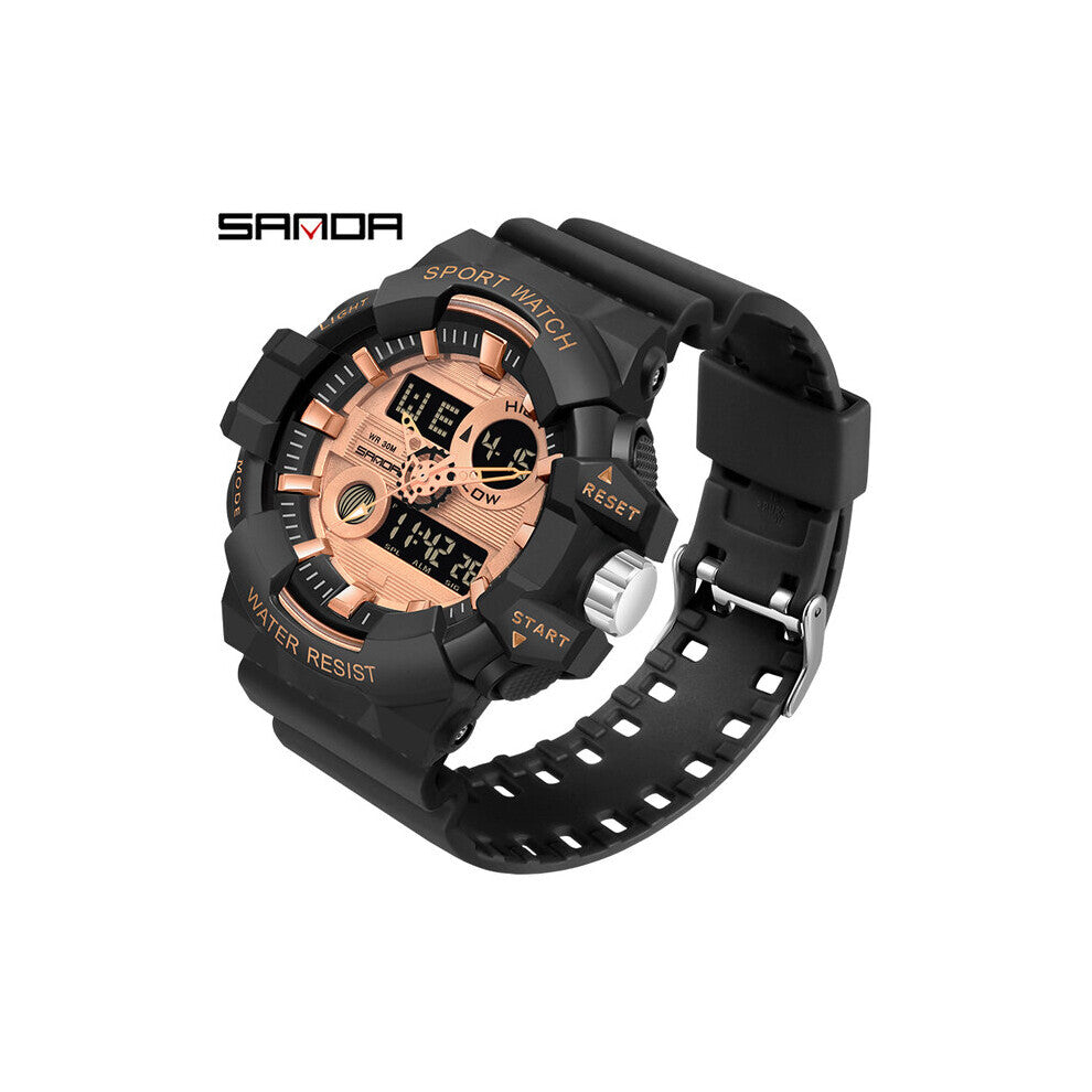 SANDA Military Men's Watches 30M Waterproof Sports Watch For Men LED Electronic Wristwatches Relogio Masculino 780