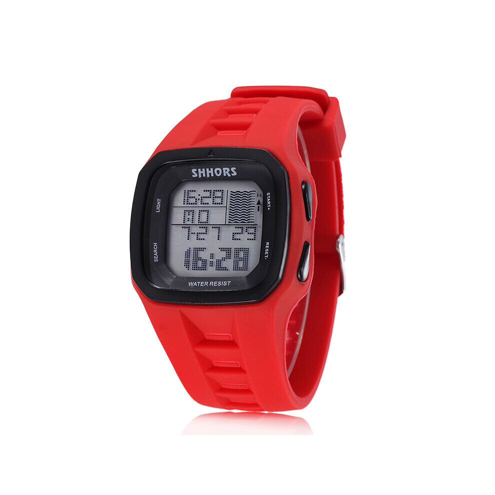 Shhors Watches Men Sports Watches Electronic Wristwatches Men Led Digital Watches Waterproof Silicone Watch Reloj Hombre