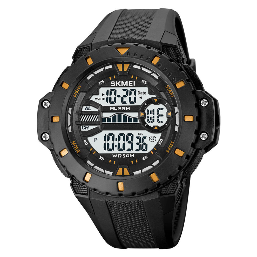 LED Digital Watches For Men Smiple Big Dial Sport Wristwatch Multifunction Alarm Electronic Clock