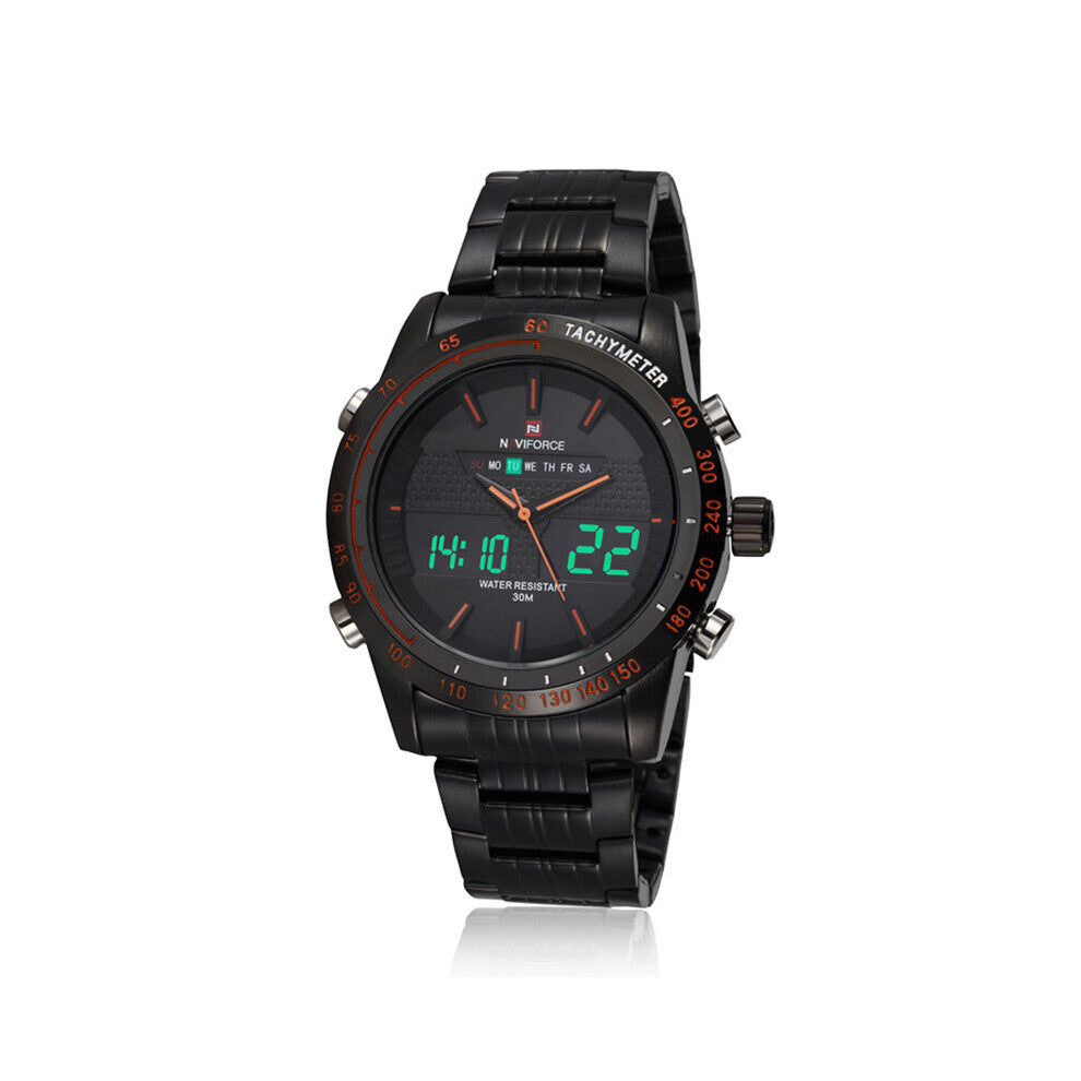 Men Sport Watches Men's Quartz Digital Analog Clock Man Full Steel Wrist Watch relogio masculino