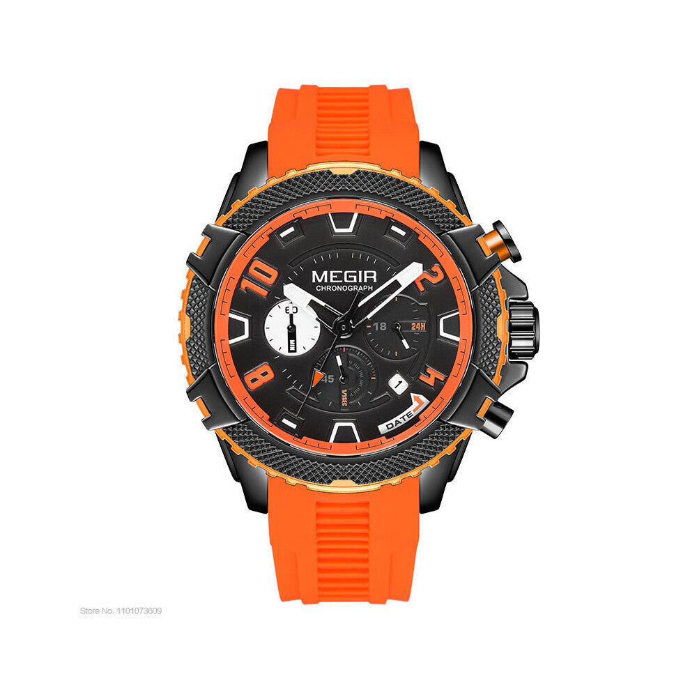 Watches for Men Military Sport Chronograph Quartz Waterproof Wristwatch with Calendar Date 24-hour Display 2200