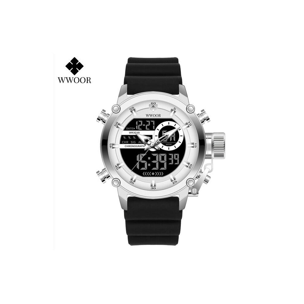 Watches For Mens Sports Quartz Wristwatch Male Waterproof Dual Display Digital Men Clock Relogio Masculino