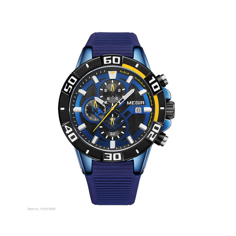 Men Watches Silicone Quartz Wristwatch Military Sport Chronograph Watch Man Relogios Masculino Clock Male 2121