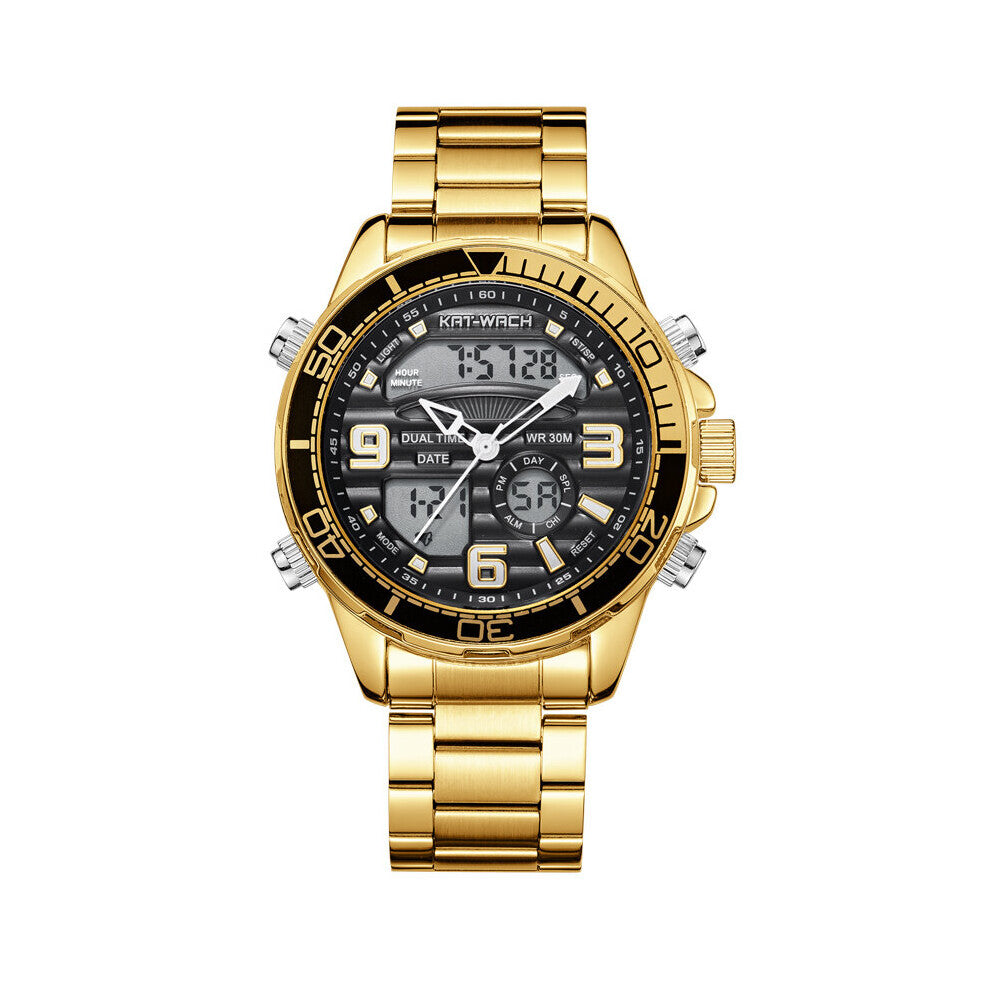 Chronograph Wrist Watches For Men's Top Sport Military Quartz Wrist Watches Man Clock Wristwatch