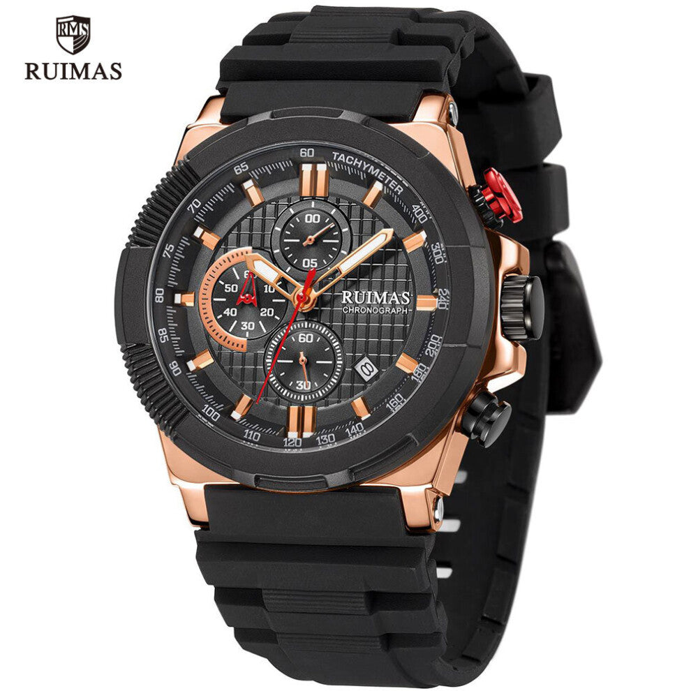 Sport Watches Men Top Waterproof Wristwatch Man Silicone Military Chronograph Quartz Watch Relogio Clock 583