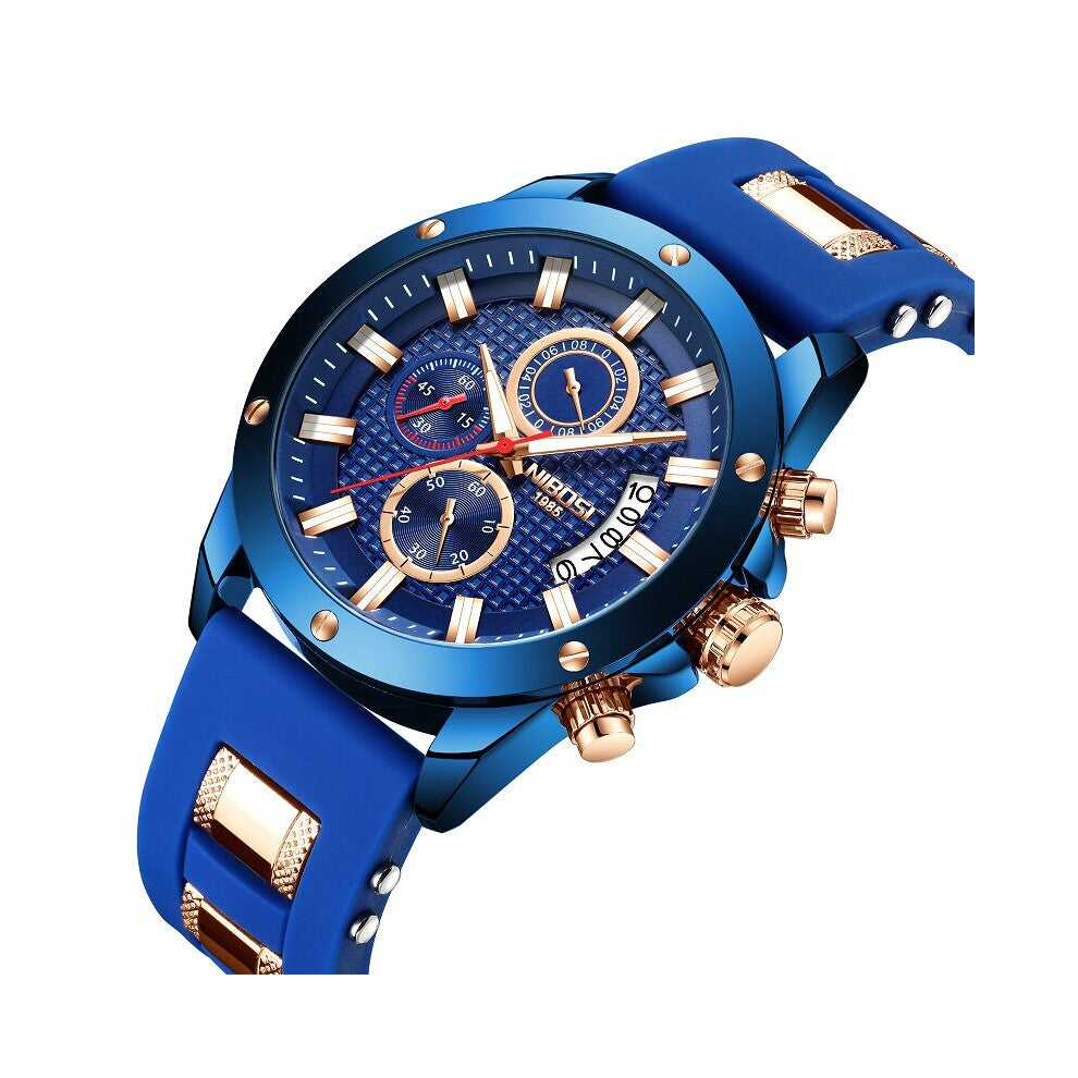 Top Mens Watches Sports Chronograph Quartz Watch For Men Date Clock Waterproof Relogio Masculino