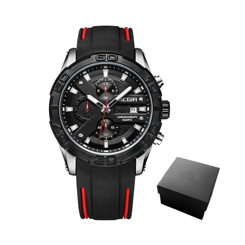 Top Sport Watch Men Silicone Quartz Watch Army Military Chronograph Men's Wrist Watches Boys Clock Men