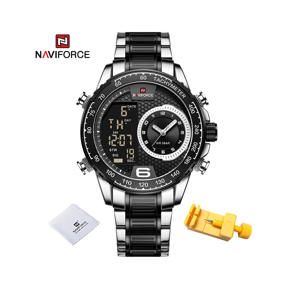 Top Men's Digital Watches Waterproof Multifunction High Stainless Steel Wristwatch Men Relogio Masculino