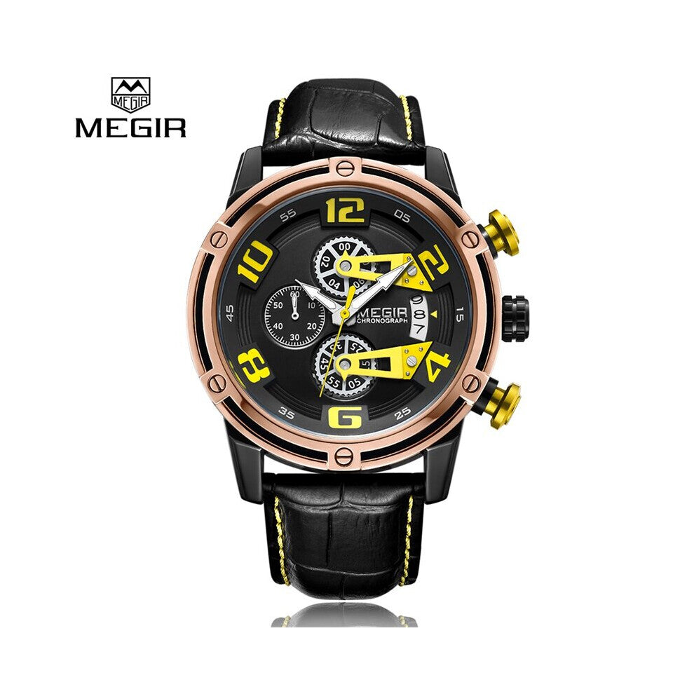 Classic Quartz watch Leather Creative Chronograph Watches Men sports Watch Clock Male Relogio Masculino