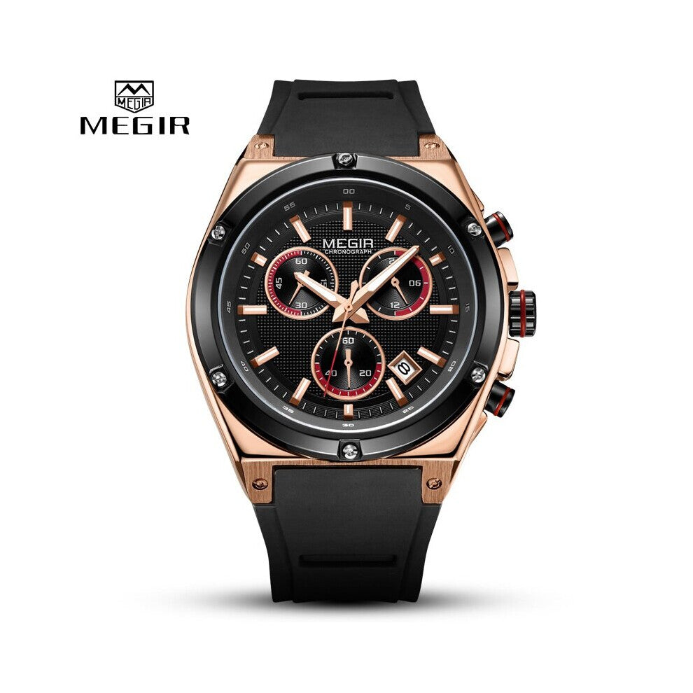 Mens Sport Watches Casual Silicone Waterproof Luminous Watch Men Date Analogue Quartz Wristwatch Relogio Masculino