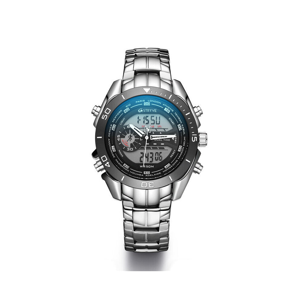 Stryve S8019 sports watch men's digital watch multi-function 50m waterproof watch reloes male