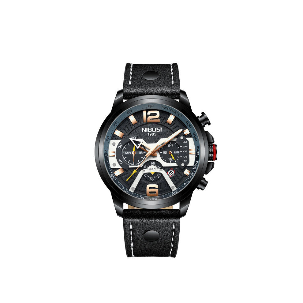 clocks men Top military Quartz Watches men's Leather Waterproof wristwatch sport watch relogio feminino