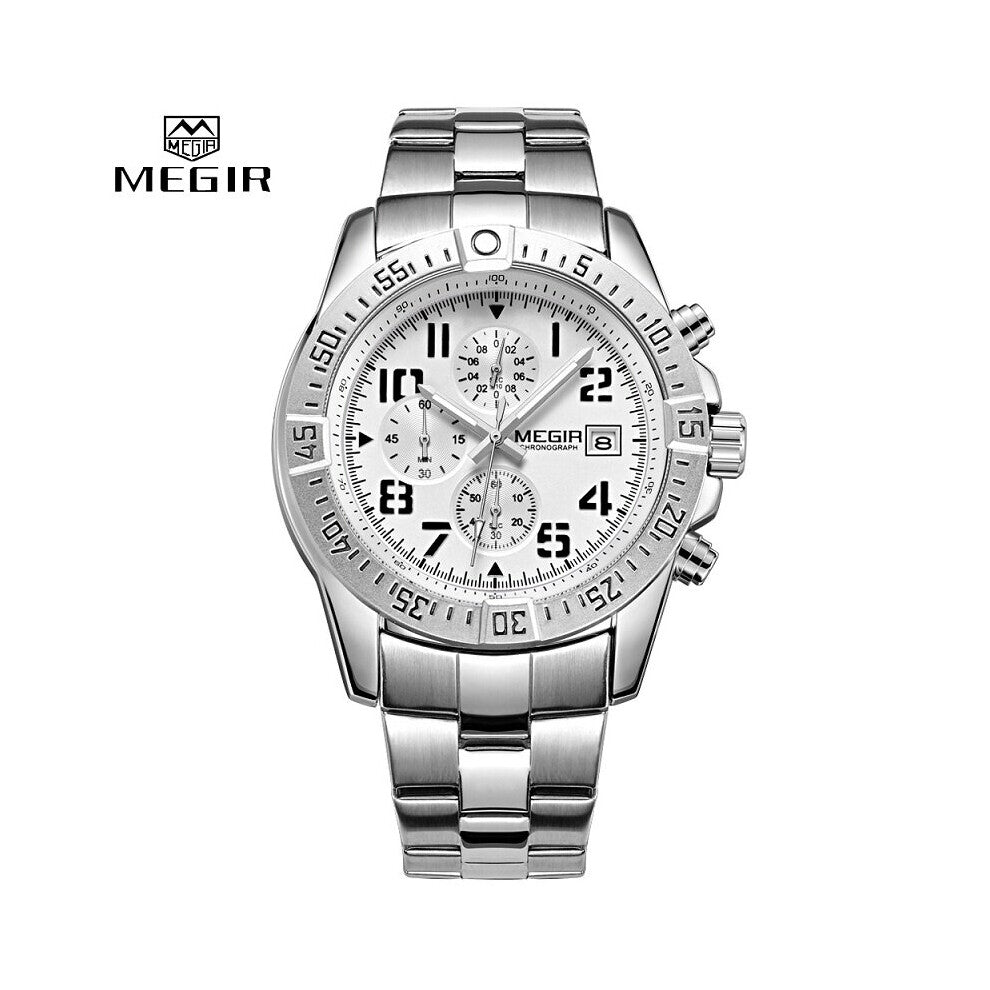 Business Men Watch Men Sports Army Military Quartz Watches Relogio Masculino Stainless Steel Chronograph