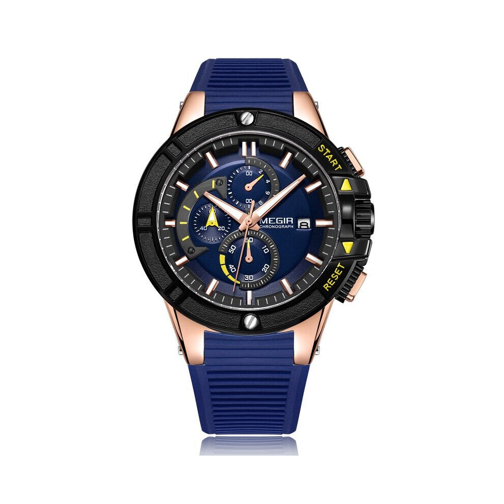 Relogio Masculino Men Sport Watch Military Silicone Chronograph Quartz Mens Watches Male Casual Date Waterproof Wristwatch