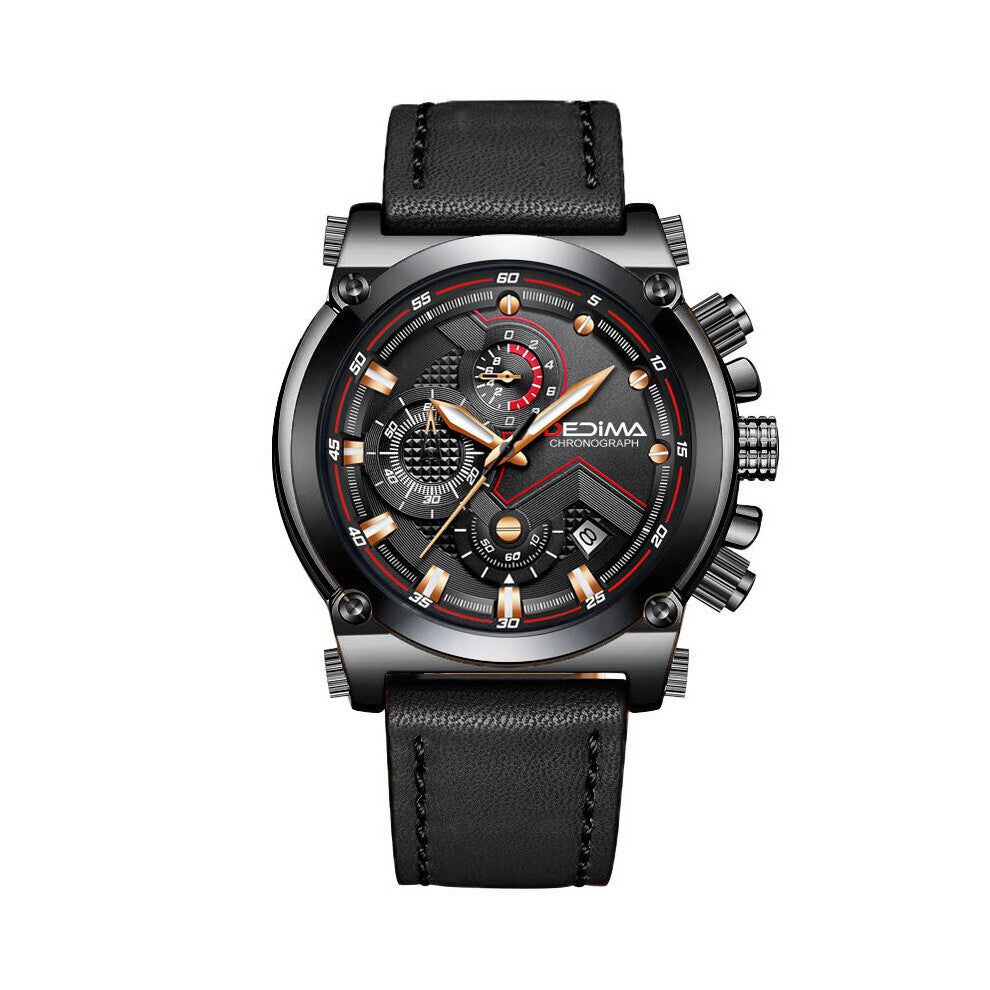 Mens Watches with Stainless Steel Top Sports Chronograph Quartz Watch Men Relogio Masculino