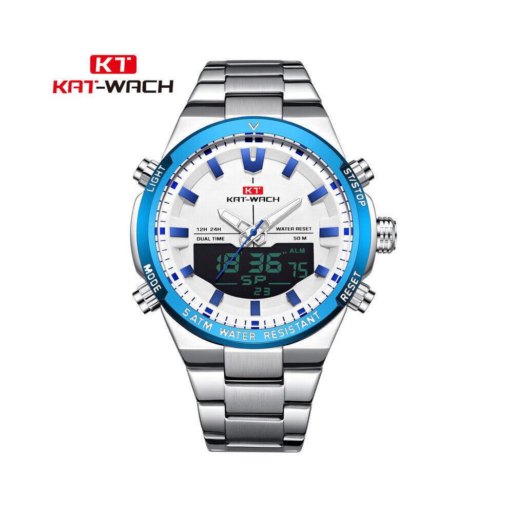Chronograph Watch For Men's KAT-WACH Top Sport Military Quartz Wrist Watches Man Clock Wristwatch