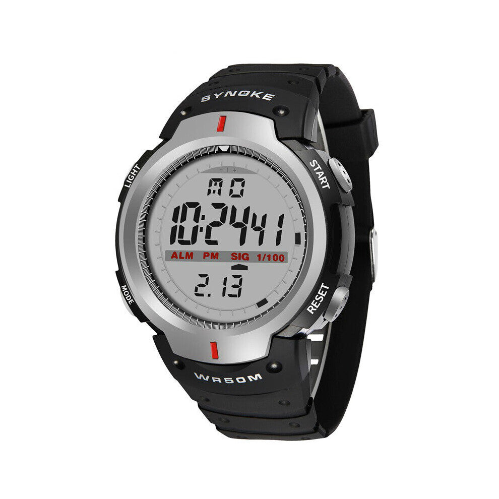 Saati Watches Men 30M Waterproof Electronic LED Digital Outdoor Mens Sports Wrist Watches Stopwatch Relojes Hombre