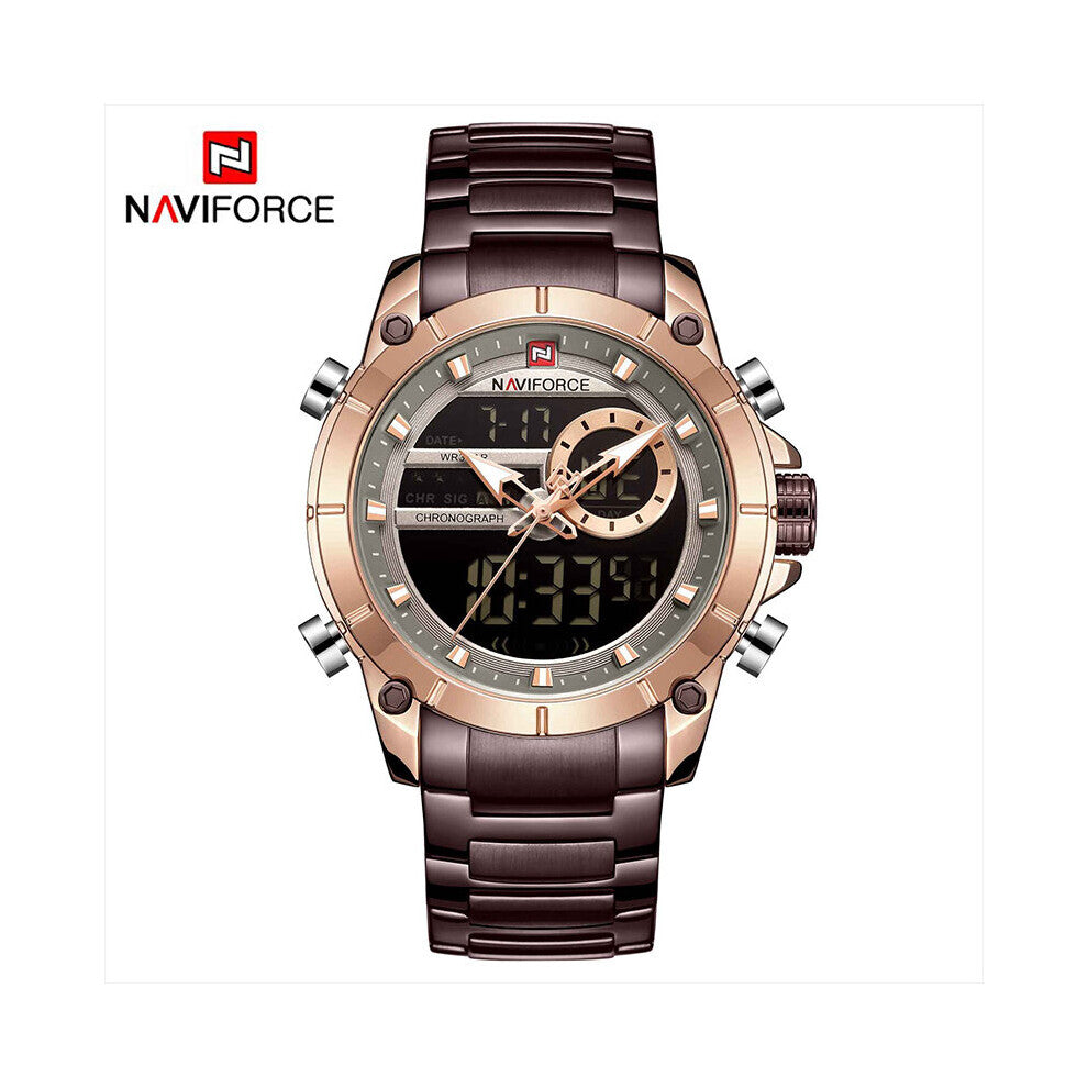 Men Military Sport Wrist Watch Top Quartz Steel Dual Display Male Clock Watches Relogio Masculino