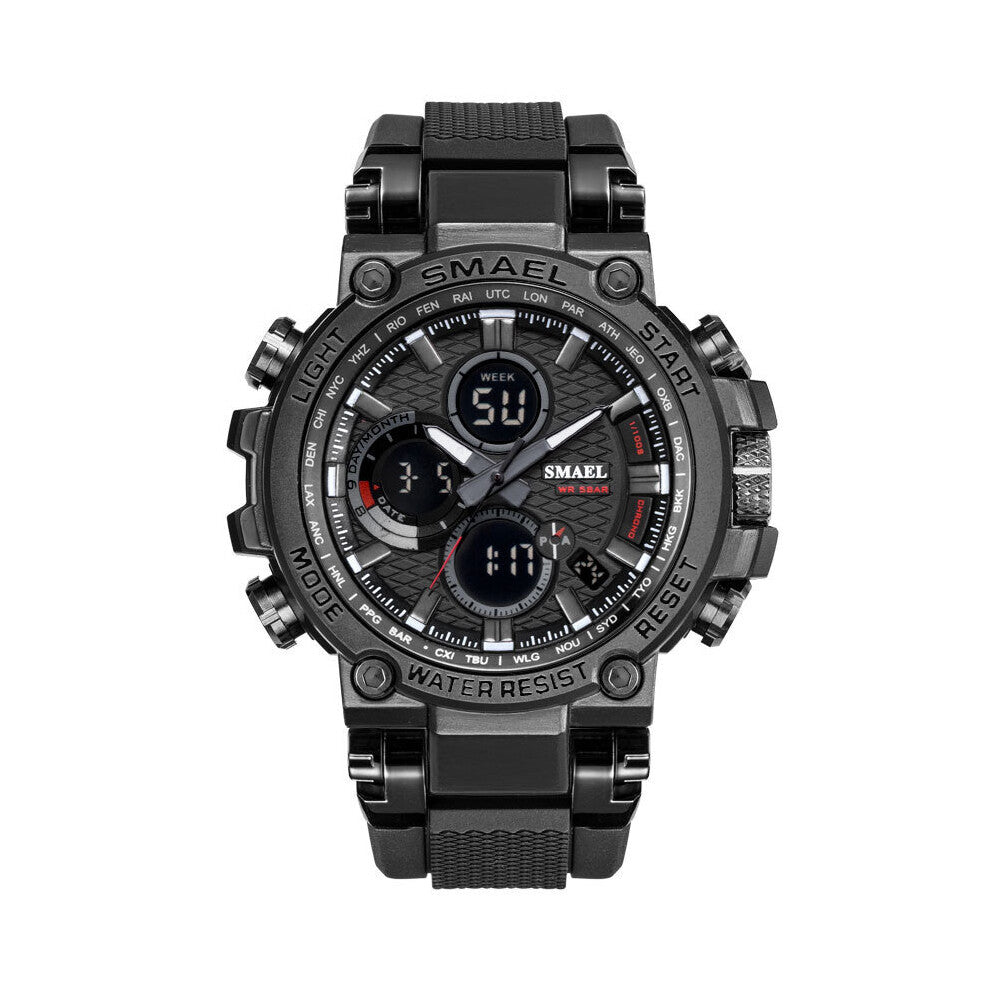 Top Watches Smael Dual Display Analog Digital Quartz Watch Men Sport Watches Rose Relogio Masculino Reloj Hombre