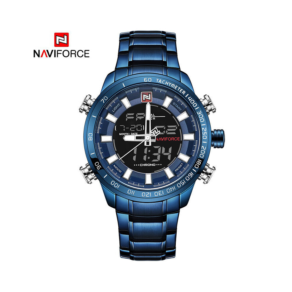 Top Men Sports Watches Mens Full Steel Quartz Digital Clock Man Waterproof Wrist Watch Relogio Masculino